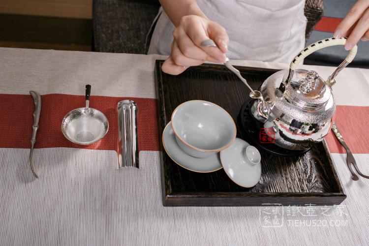 日本纯银茶具