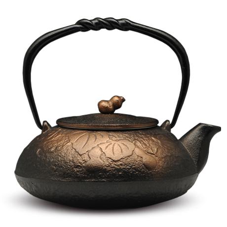 南部铁器  黑金葫芦铁茶壶