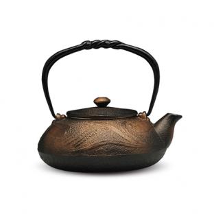 南部铁器  香兰蜻蜓铁茶壶