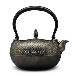 虎山工房 铁钵形樱砂铁壶