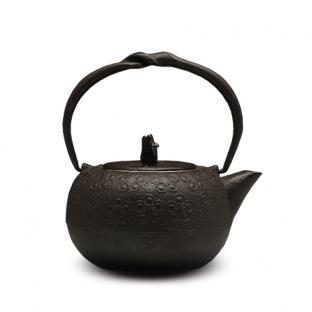 虎山工房 砂铁梅纹急须/铁壶