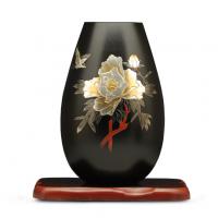 高岡銅器 牡丹花瓶
