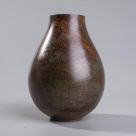 斑紫銅 花瓶