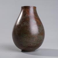 斑紫銅 花瓶