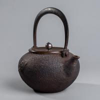 金寿堂 兽纹丸形铁壶