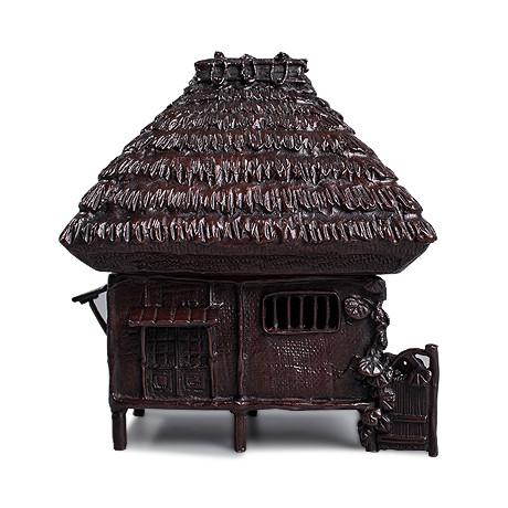 高冈铜器草屋型香炉- 铁壶之家