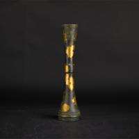 四世蔵六  塗金立鼓式大型花器