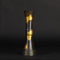 秦藏六 立鼓式塗金铜花瓶