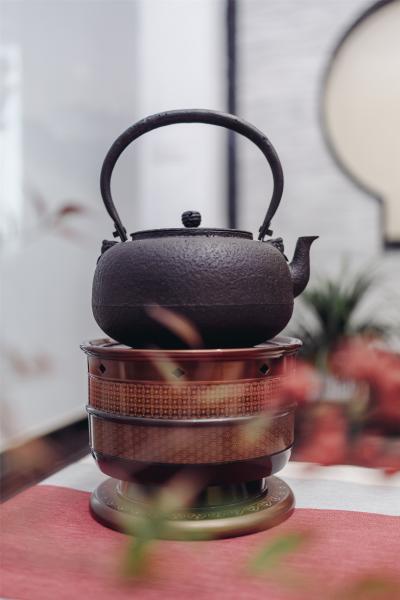 御釜屋 柚子型砂铸铁壶
