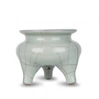 北宋官窑 鬲式炉 13cm