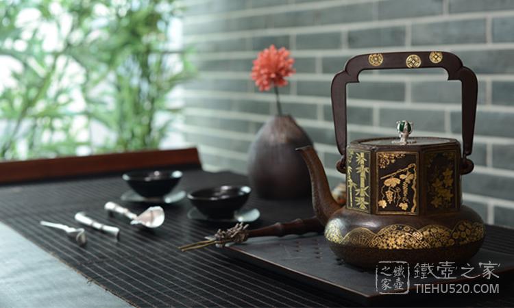 京都云色堂铁壶