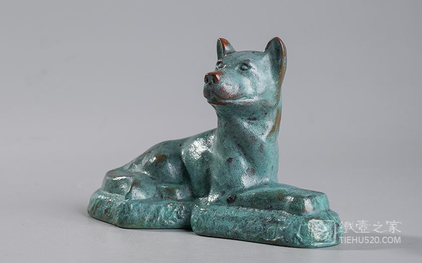 青铜狗置物老件1