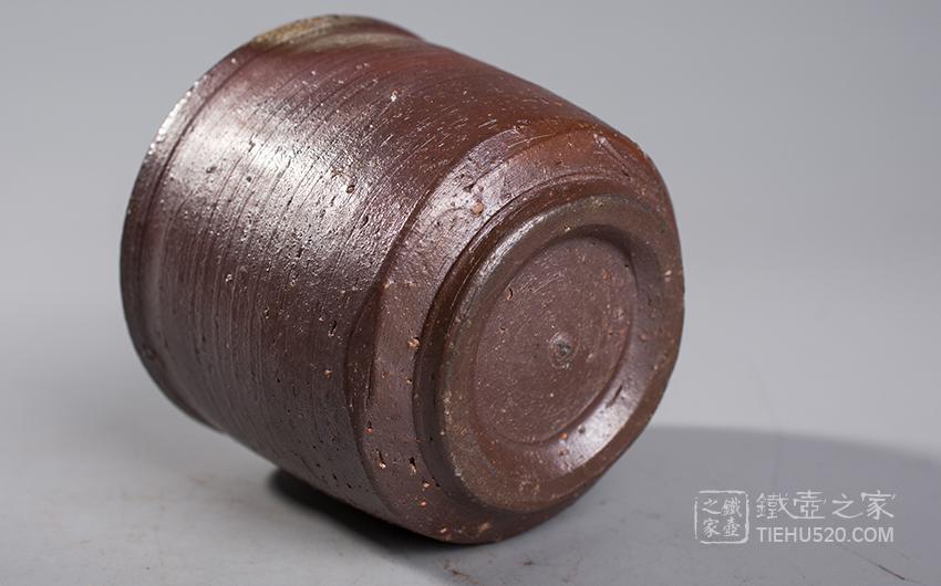 灰色备前烧茶器套装老件