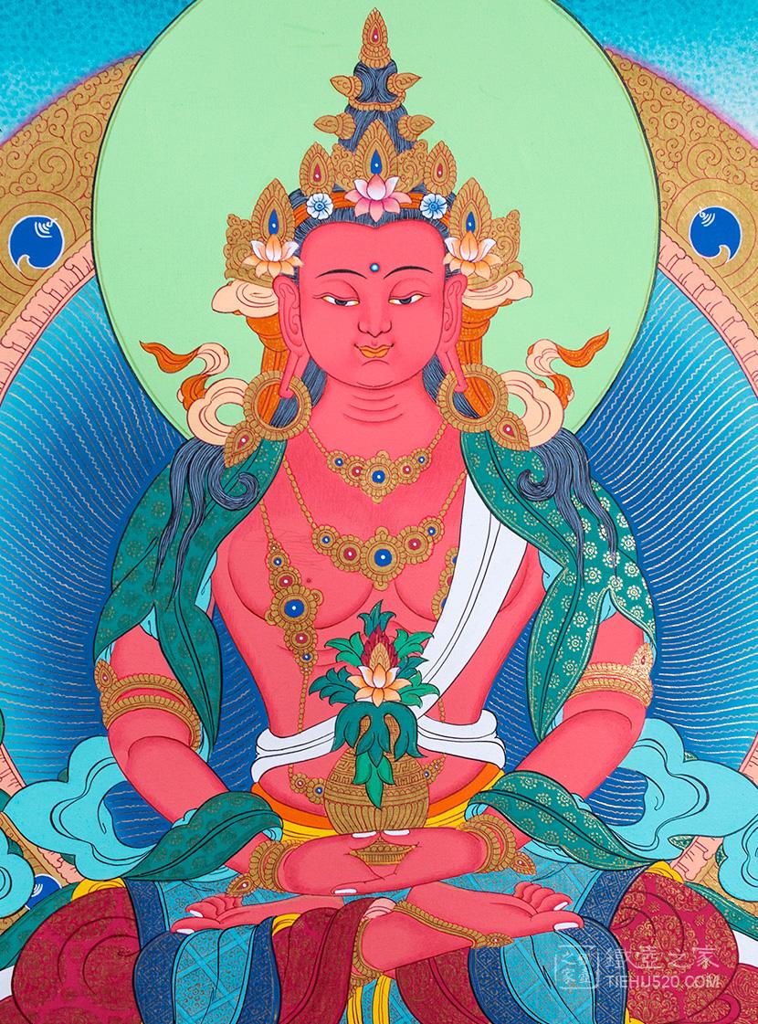 长寿佛尼泊尔唐卡