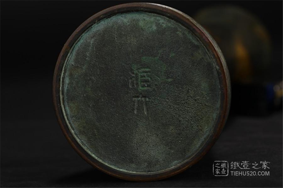 秦藏六 立鼓式涂金铜花瓶