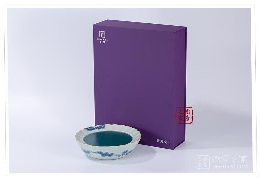 晋芳青花松竹梅菊瓣电陶炉 铁壶之家