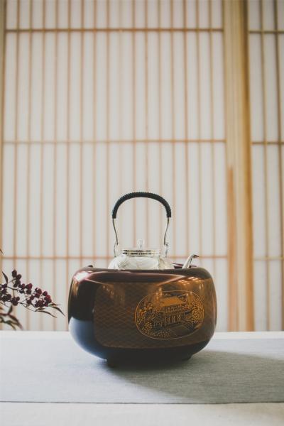 晋芳 嵌金網纹亭景风炉