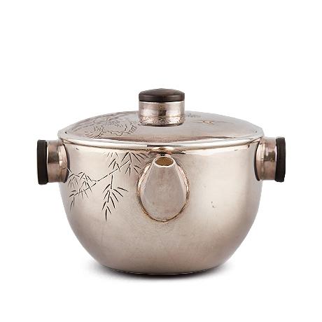 纯手工泡茶壶频道纯银泡茶壶|银制茶壶|银茶壶|铁茶壶